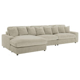 Blaine Sand Upholstered Reversible Sectional Sofa from Coaster - Luna Furniture