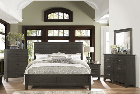 Blaire Farm Charcoal Gray Full Panel Bed from Homelegance - Luna Furniture