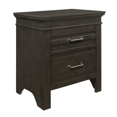 Blaire Farm Charcoal Gray Nightstand from Homelegance - Luna Furniture