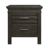 Blaire Farm Charcoal Gray Nightstand from Homelegance - Luna Furniture