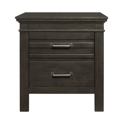 Blaire Farm Charcoal Gray Nightstand from Homelegance - Luna Furniture