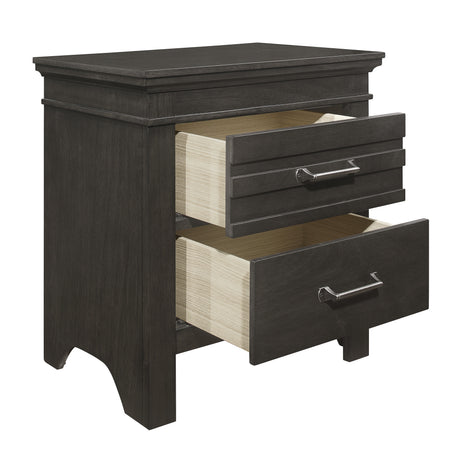 Blaire Farm Charcoal Gray Nightstand from Homelegance - Luna Furniture
