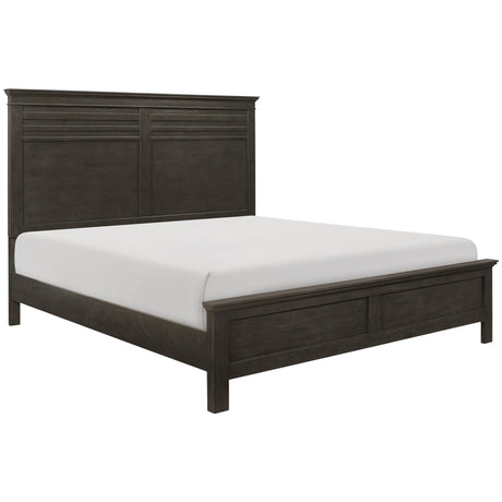 Blaire Farm Charcoal Gray Queen Panel Bed from Homelegance - Luna Furniture