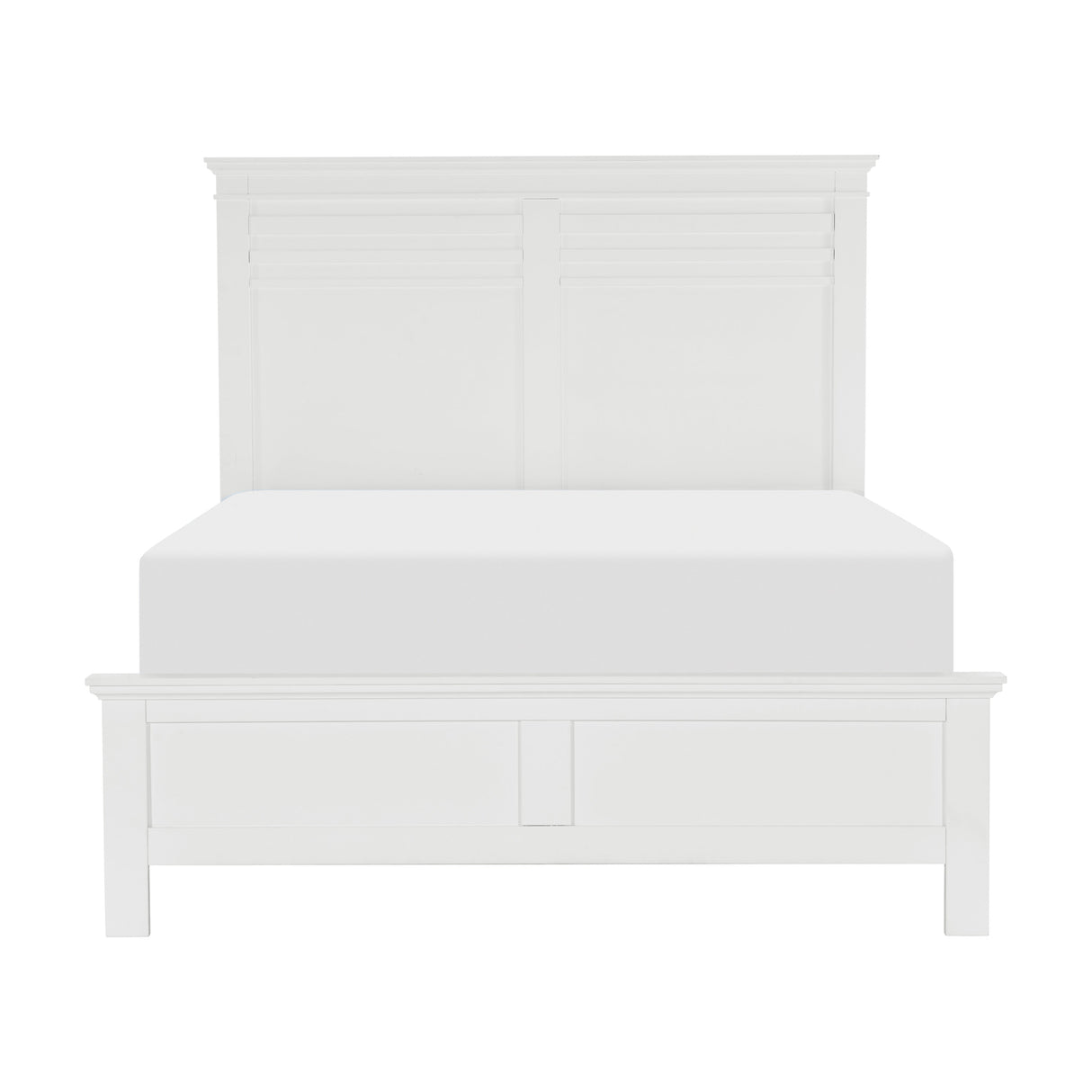 Blaire Farm White King Panel Bed from Homelegance - Luna Furniture