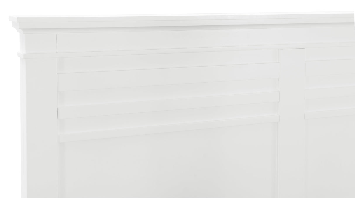 Blaire Farm White King Panel Bed from Homelegance - Luna Furniture