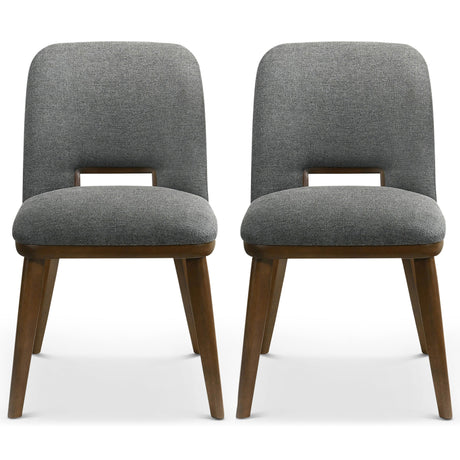 Blake Dark Grey Fabric Dining Chair (Set of 2) from Midinmod - Luna Furniture