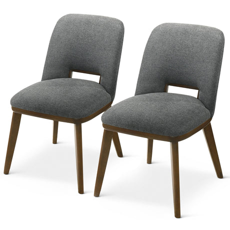 Blake Dark Grey Fabric Dining Chair (Set of 2) from Midinmod - Luna Furniture