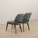 Blake Dark Grey Fabric Dining Chair (Set of 2) from Ashcroft Furniture - Luna Furniture