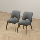 Blake Dark Grey Fabric Dining Chair (Set of 2) from Ashcroft Furniture - Luna Furniture