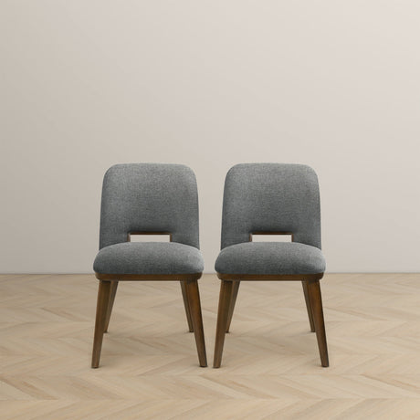Blake Dark Grey Fabric Dining Chair (Set of 2) from Midinmod - Luna Furniture