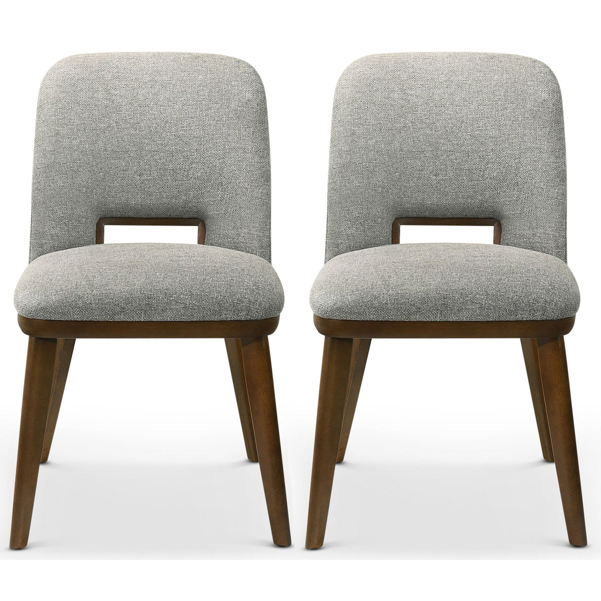 Blake Light Grey Fabric Dining Chair (Set of 2) from Ashcroft Furniture - Luna Furniture