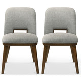 Blake Light Grey Fabric Dining Chair (Set of 2) from Ashcroft Furniture - Luna Furniture