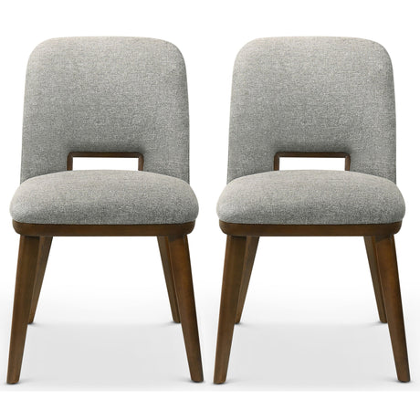 Blake Light Grey Fabric Dining Chair (Set of 2) from Midinmod - Luna Furniture