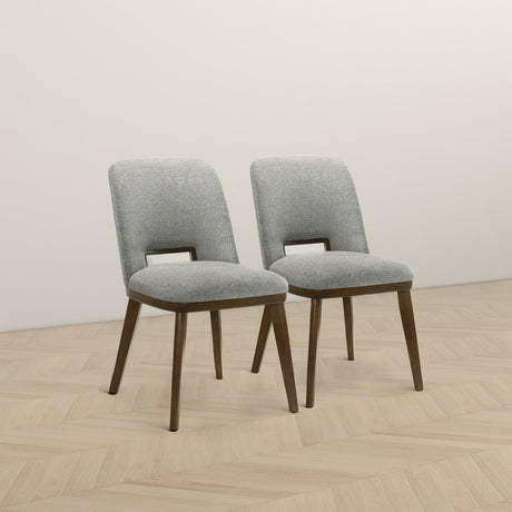 Blake Light Grey Fabric Dining Chair (Set of 2) from Midinmod - Luna Furniture
