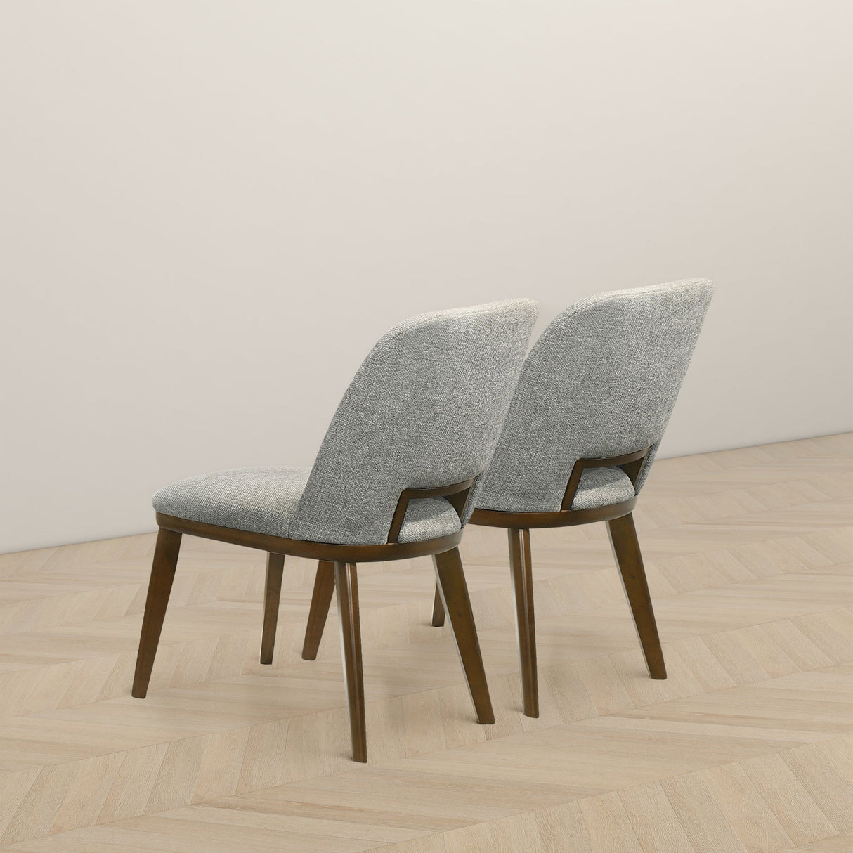 Blake Light Grey Fabric Dining Chair (Set of 2) from Ashcroft Furniture - Luna Furniture