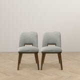 Blake Light Grey Fabric Dining Chair (Set of 2) from Ashcroft Furniture - Luna Furniture