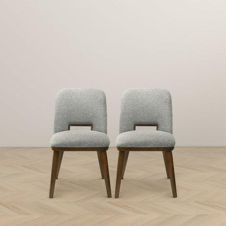 Blake Light Grey Fabric Dining Chair (Set of 2) from Midinmod - Luna Furniture