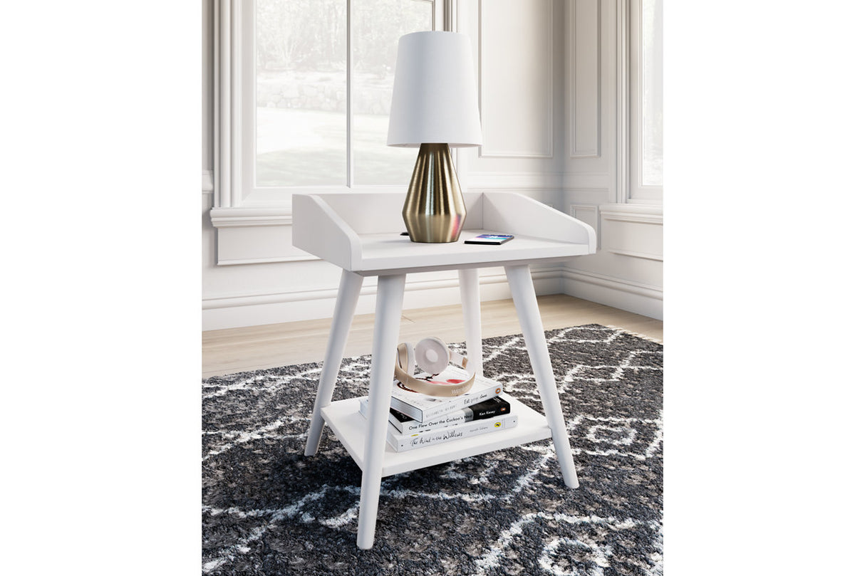 Blariden White Accent Table from Ashley - Luna Furniture
