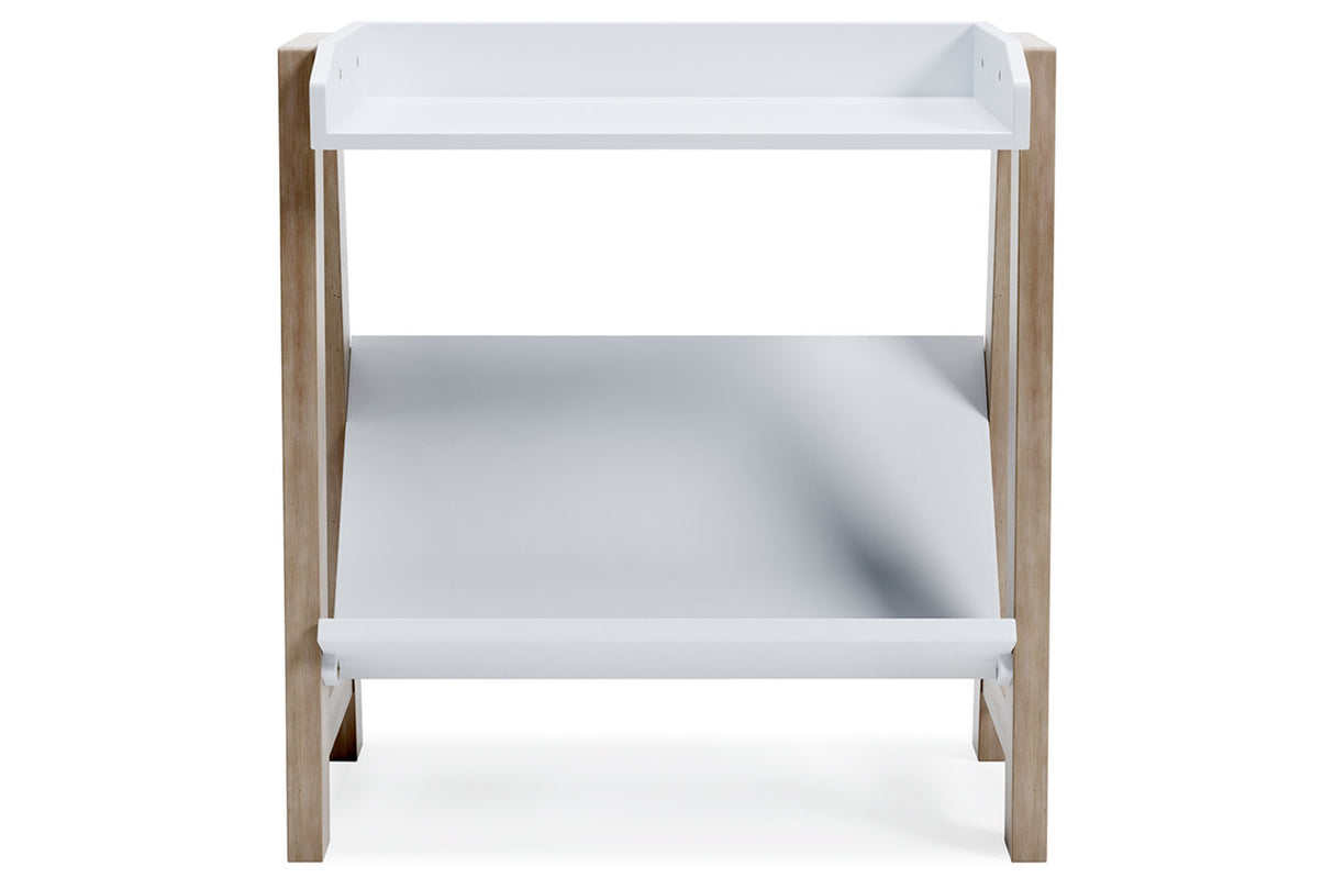Blariden White/Tan Small Bookcase from Ashley - Luna Furniture