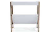 Blariden White/Tan Small Bookcase from Ashley - Luna Furniture