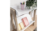 Blariden White/Tan Small Bookcase from Ashley - Luna Furniture