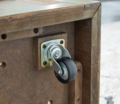 Boardernest Brown Coffee Table with 4 Stools from Ashley - Luna Furniture