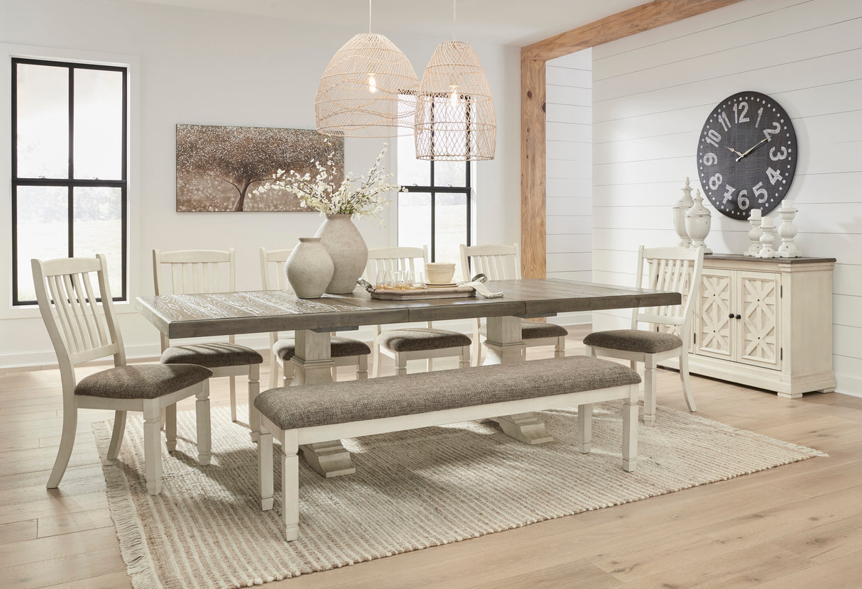 Bolanburg Antique White Two-tone Extendable Dining Set from Ashley - Luna Furniture