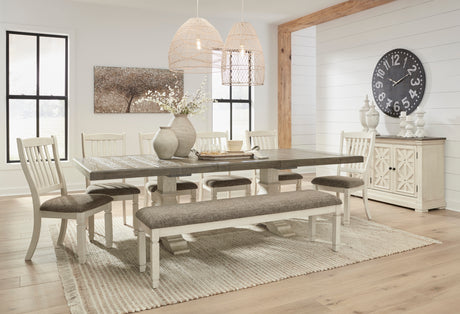 Bolanburg Antique White Two-tone Extendable Dining Set from Ashley - Luna Furniture