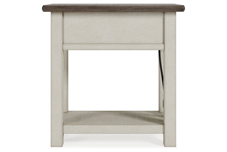 Bolanburg Two-tone Chairside End Table from Ashley - Luna Furniture