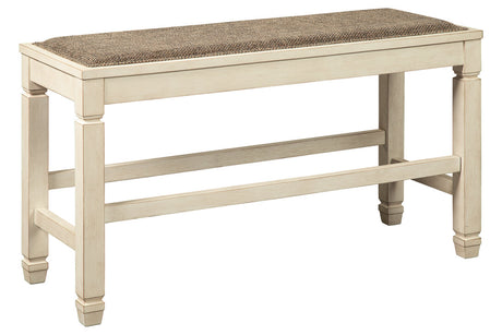 Bolanburg Two-tone Counter Height Bench from Ashley - Luna Furniture