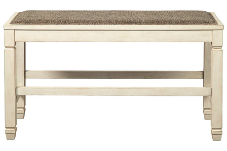 Bolanburg Two-tone Counter Height Bench from Ashley - Luna Furniture