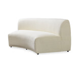 Bonita Ivory Boucle 3-Piece Curved Sectional from Nova Furniture - Luna Furniture