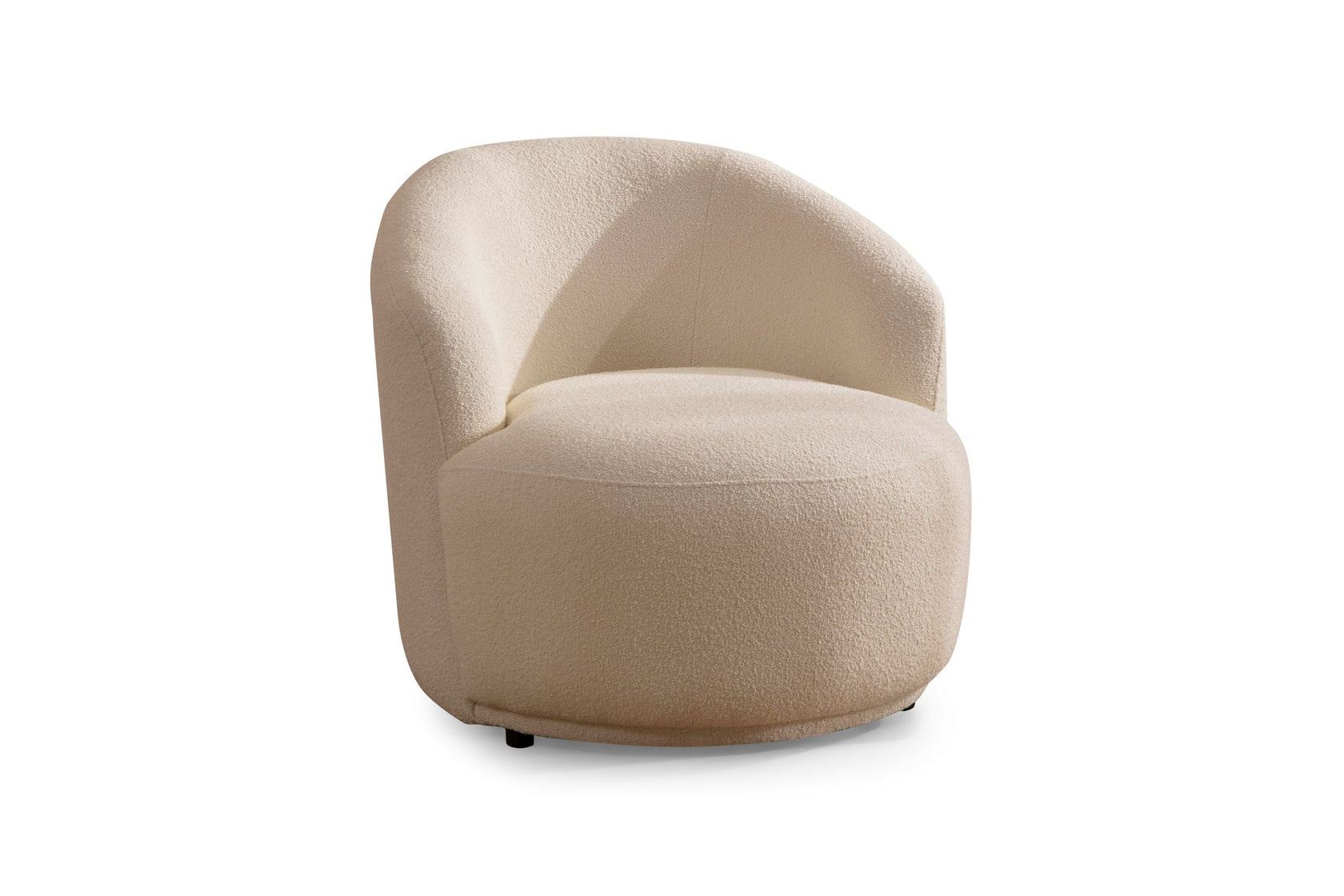 Bonita Ivory Boucle Accent Chair from Nova Furniture - Luna Furniture