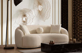 Bonita Ivory Boucle Living Room Set from Nova Furniture - Luna Furniture