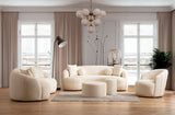 Bonita Ivory Boucle Loveseat from Nova Furniture - Luna Furniture
