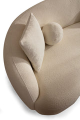 Bonita Ivory Boucle Loveseat from Nova Furniture - Luna Furniture
