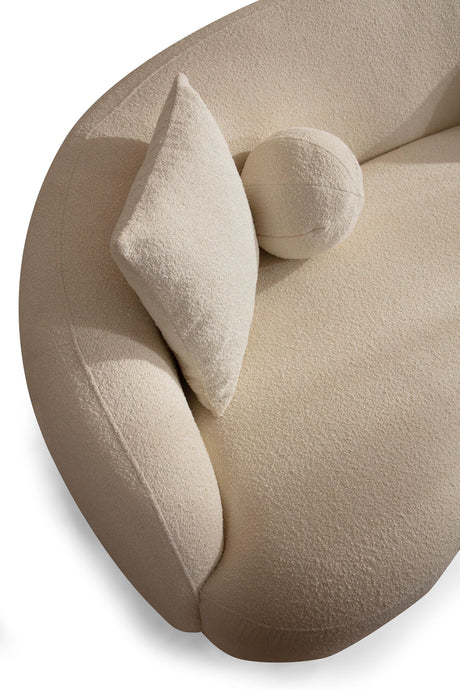 Bonita Ivory Boucle Sofa & Loveseat from Nova Furniture - Luna Furniture