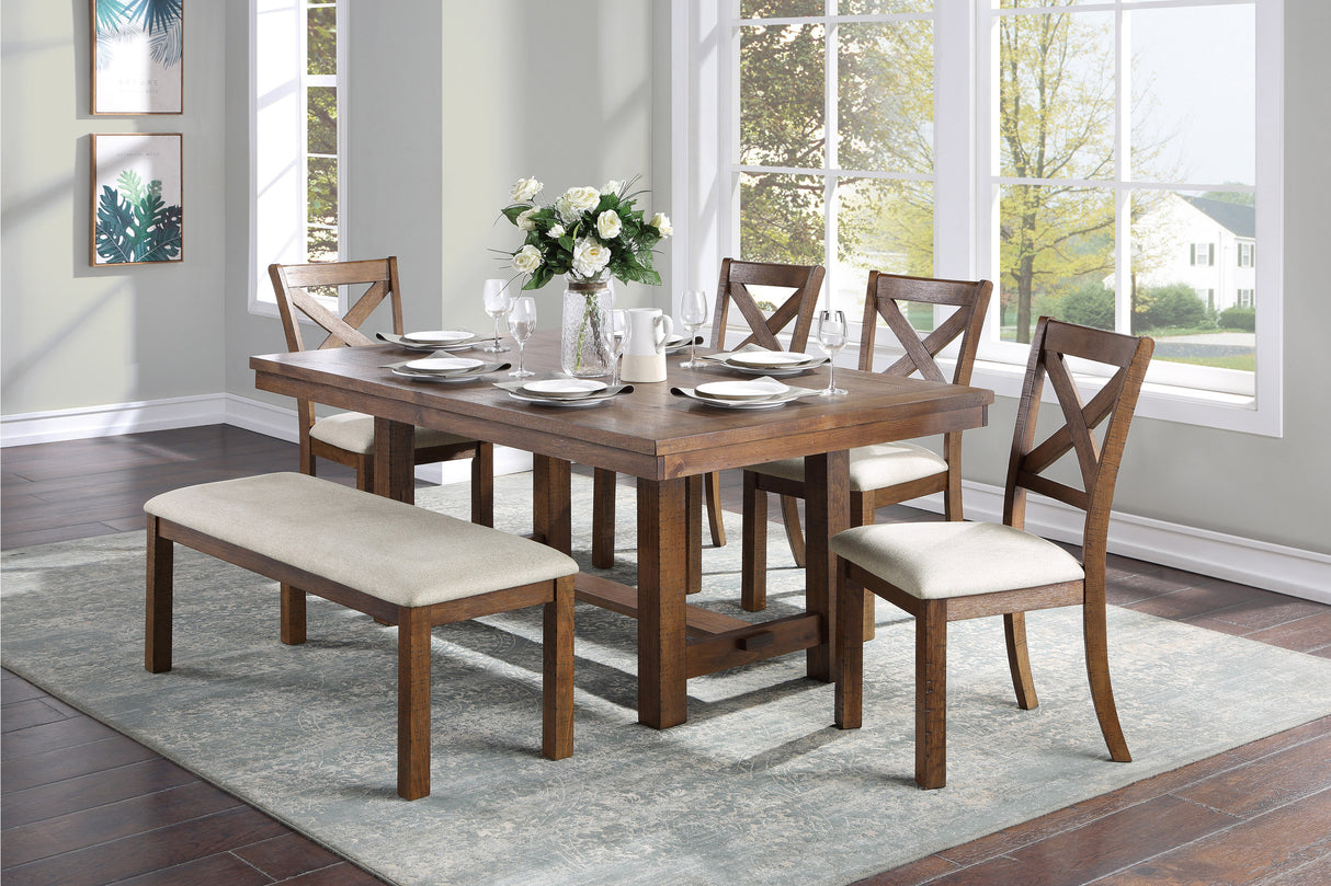 Bonner Brown 68" Dining Table from Homelegance - Luna Furniture