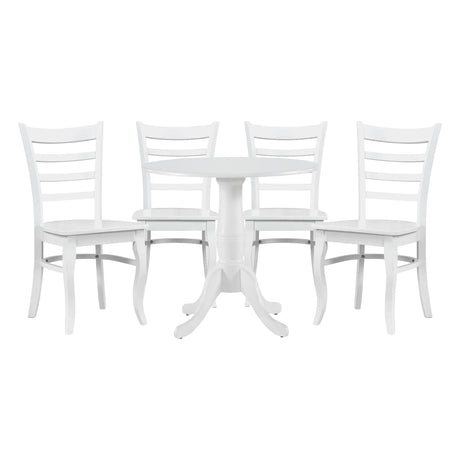 5924W-32RD 5-Piece Dining Room Set (Table and 4 Chairs) from Homelegance - Luna Furniture