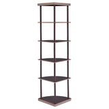Bonwick Cappuccino 5-Shelf Corner Bookshelf from Coaster - Luna Furniture