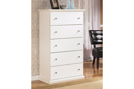 Bostwick Shoals White Chest of Drawers from Ashley - Luna Furniture