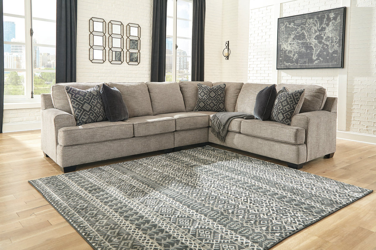 Bovarian Stone 3-Piece RAF Sectional from Ashley - Luna Furniture