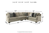 Bovarian Stone 3-Piece RAF Sectional from Ashley - Luna Furniture