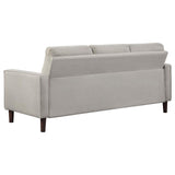 Bowen Beige Upholstered Track Arms Tufted Living Room Set from Coaster - Luna Furniture