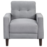 Bowen Gray 3-Piece Upholstered Track Arms Tufted Sofa Set from Coaster - Luna Furniture