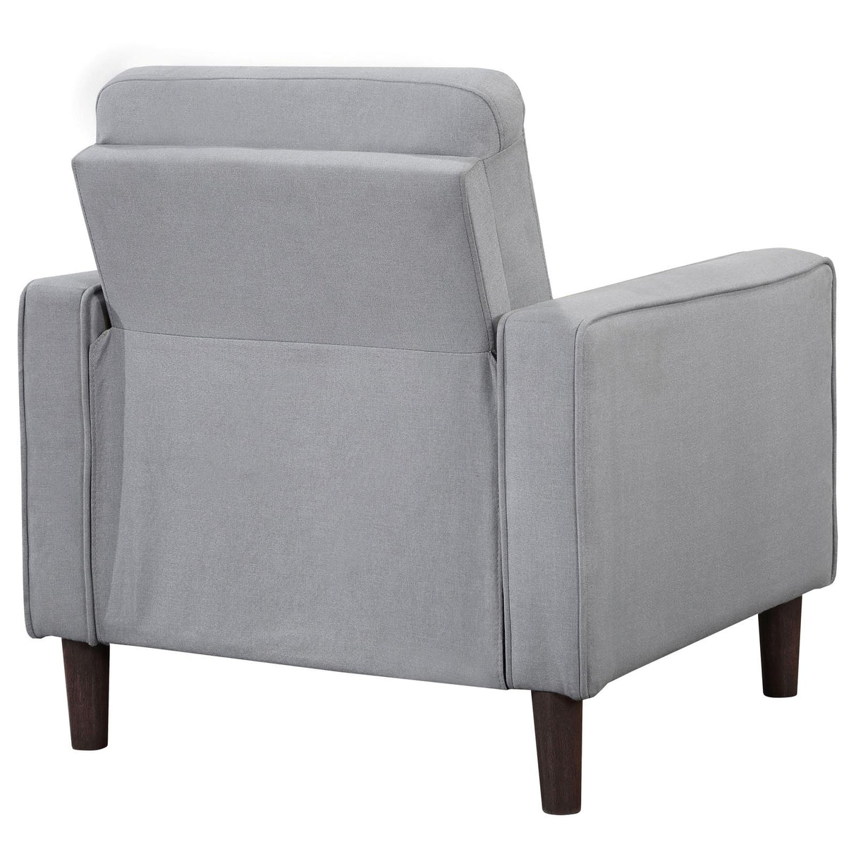 Bowen Gray Upholstered Track Arms Tufted Chair from Coaster - Luna Furniture