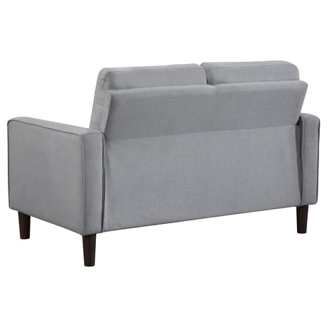 Bowen Gray 3-Piece Upholstered Track Arms Tufted Sofa Set from Coaster - Luna Furniture