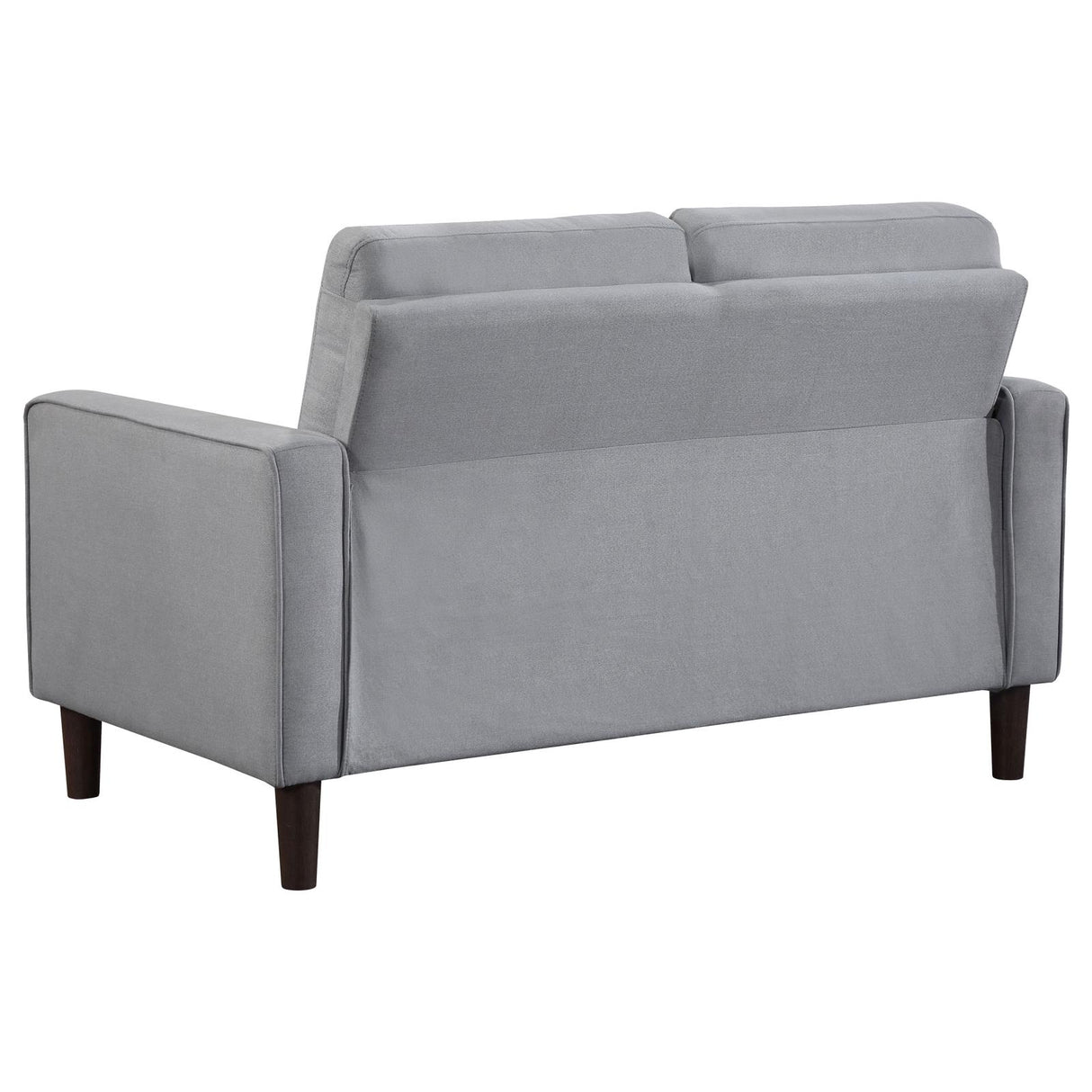 Bowen Gray Upholstered Track Arms Tufted Loveseat from Coaster - Luna Furniture