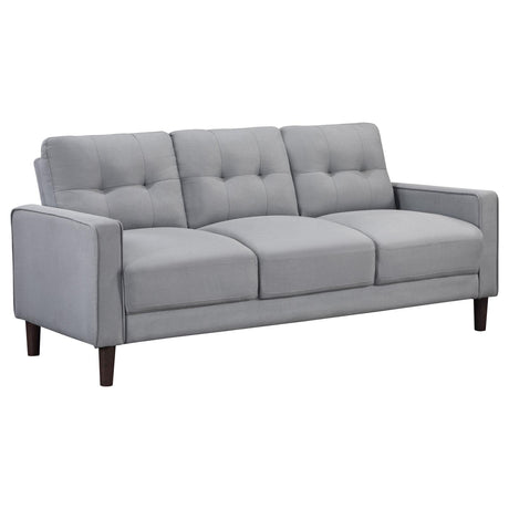 Bowen Gray Upholstered Track Arms Tufted Sofa from Coaster - Luna Furniture