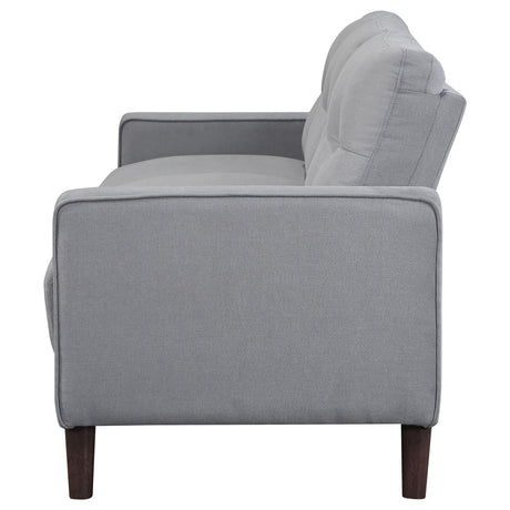 Bowen Gray Upholstered Track Arms Tufted Sofa from Coaster - Luna Furniture